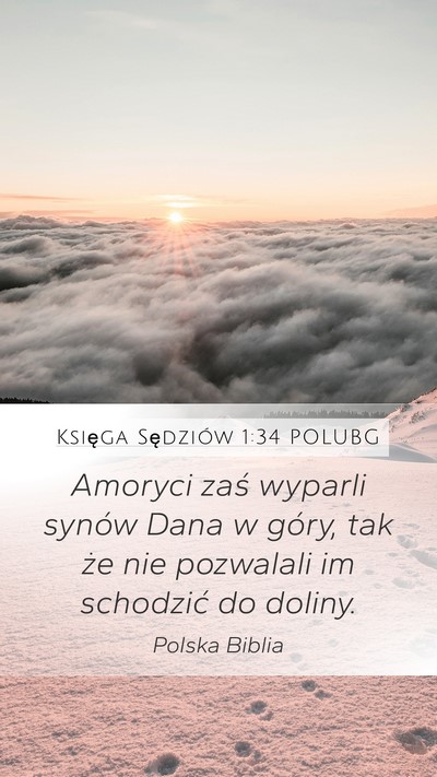 Księga Sędziów 1:34 POLUBG Bible Verse Image