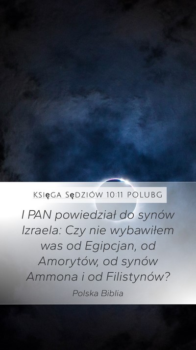Księga Sędziów 10:11 POLUBG Bible Verse Image