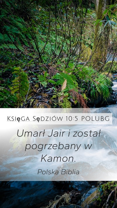 Księga Sędziów 10:5 POLUBG Bible Verse Image