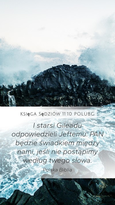 Księga Sędziów 11:10 POLUBG Bible Verse Image