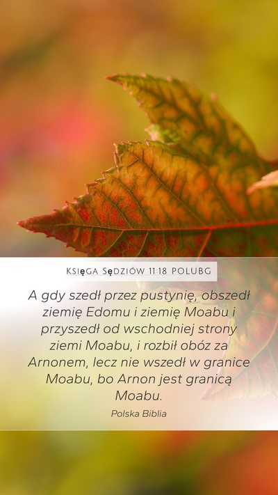 Księga Sędziów 11:18 POLUBG Bible Verse Image