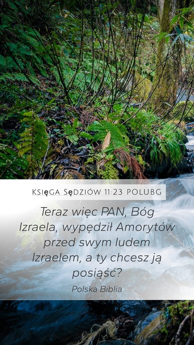 Księga Sędziów 11:23 POLUBG Bible Verse Image