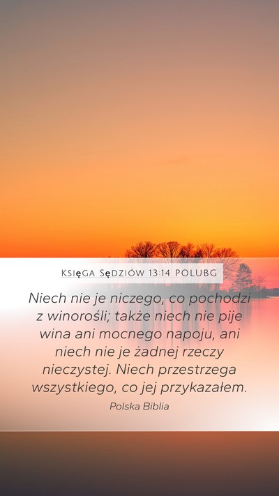 Księga Sędziów 13:14 POLUBG Bible Verse Image