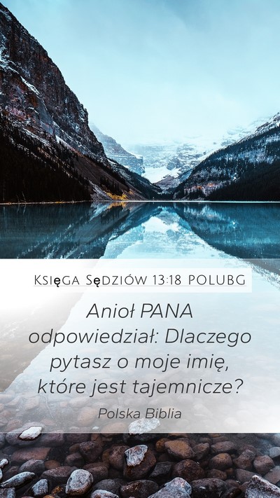 Księga Sędziów 13:18 POLUBG Bible Verse Image