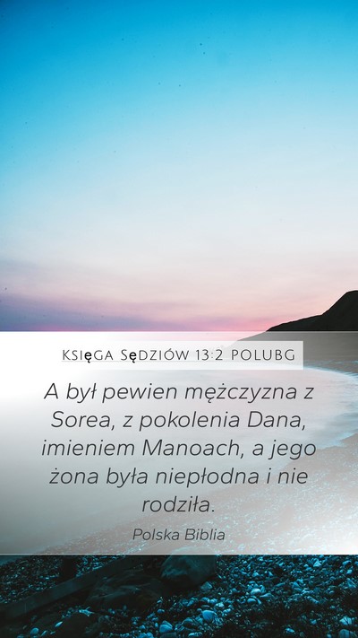 Księga Sędziów 13:2 POLUBG Bible Verse Image