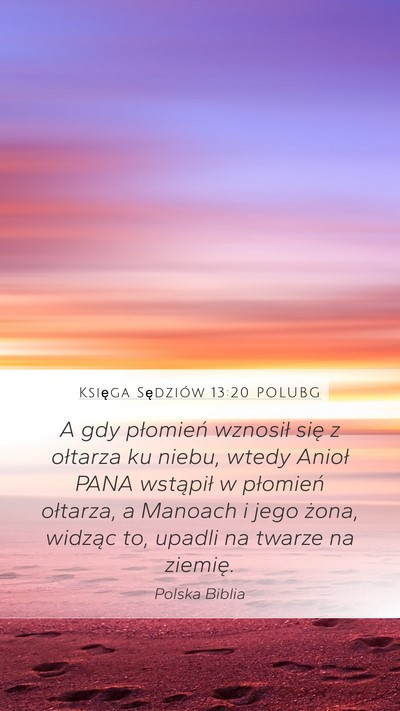 Księga Sędziów 13:20 POLUBG Bible Verse Image