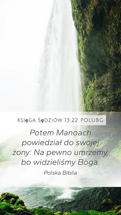 Księga Sędziów 13:22 POLUBG Bible Verse Image
