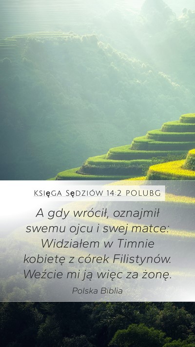 Księga Sędziów 14:2 POLUBG Bible Verse Image