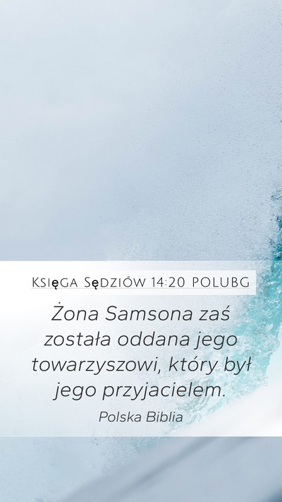 Księga Sędziów 14:20 POLUBG Bible Verse Image
