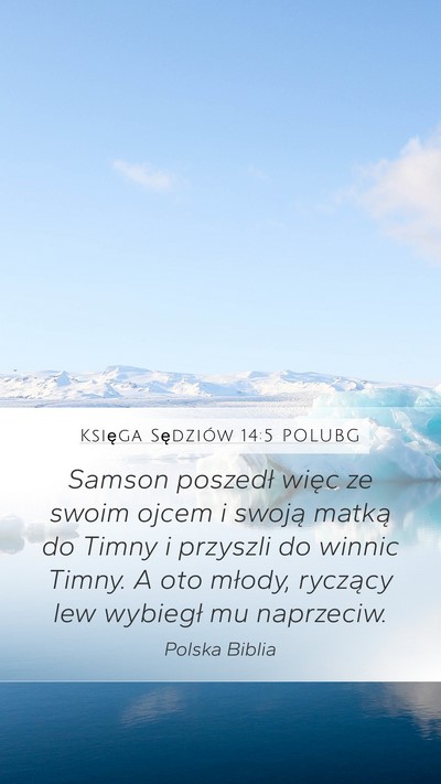 Księga Sędziów 14:5 POLUBG Bible Verse Image