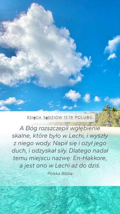 Księga Sędziów 15:19 POLUBG Bible Verse Image