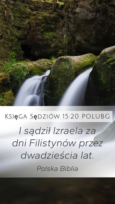 Księga Sędziów 15:20 POLUBG Bible Verse Image