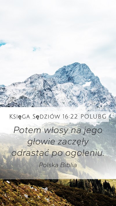 Księga Sędziów 16:22 POLUBG Bible Verse Image