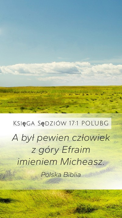 Księga Sędziów 17:1 POLUBG Bible Verse Image