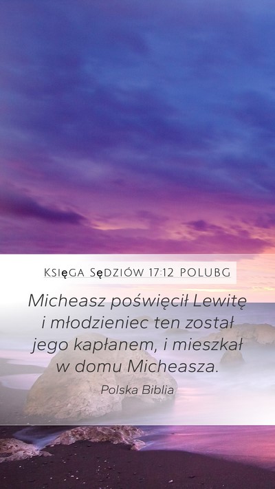 Księga Sędziów 17:12 POLUBG Bible Verse Image