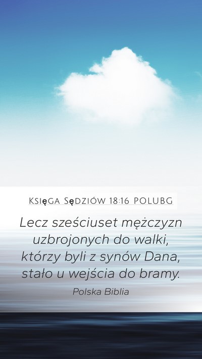 Księga Sędziów 18:16 POLUBG Bible Verse Image