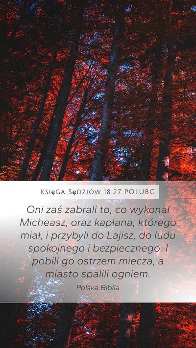 Księga Sędziów 18:27 POLUBG Bible Verse Image