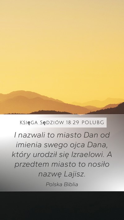 Księga Sędziów 18:29 POLUBG Bible Verse Image