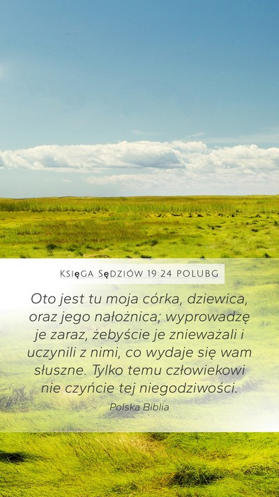 Księga Sędziów 19:24 POLUBG Bible Verse Image