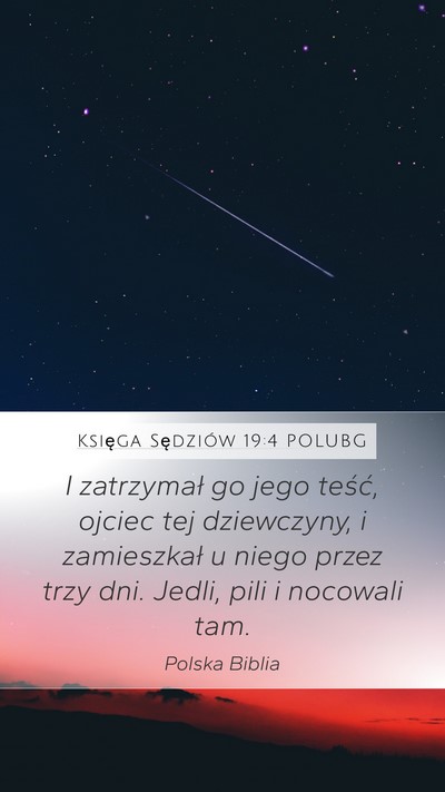 Księga Sędziów 19:4 POLUBG Bible Verse Image