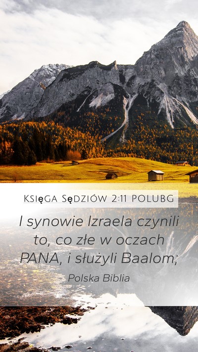 Księga Sędziów 2:11 POLUBG Bible Verse Image