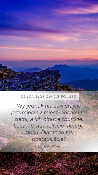 Księga Sędziów 2:2 POLUBG Bible Verse Image