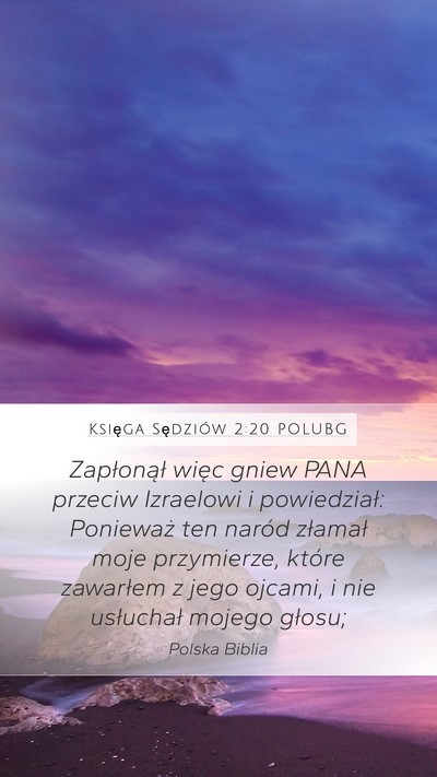 Księga Sędziów 2:20 POLUBG Bible Verse Image