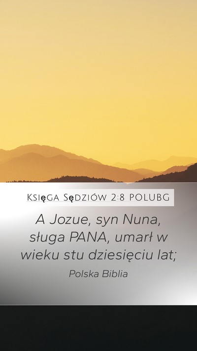 Księga Sędziów 2:8 POLUBG Bible Verse Image