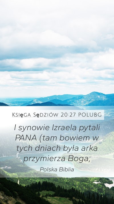 Księga Sędziów 20:27 POLUBG Bible Verse Image