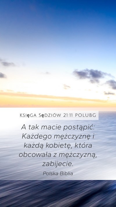 Księga Sędziów 21:11 POLUBG Bible Verse Image