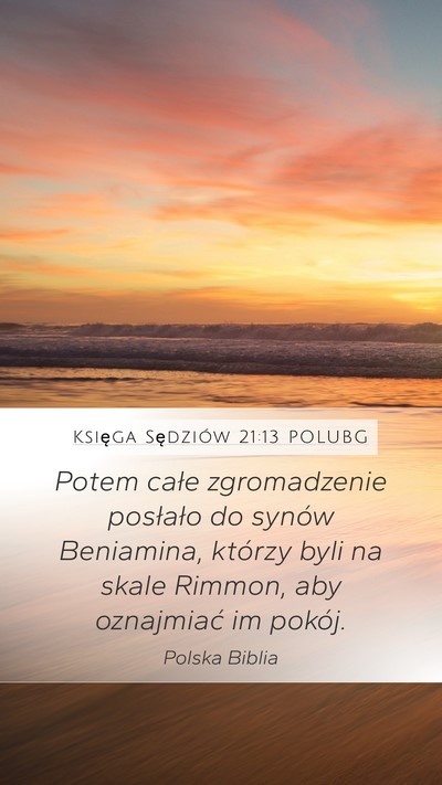 Księga Sędziów 21:13 POLUBG Bible Verse Image