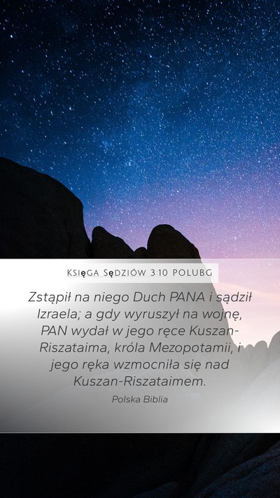 Księga Sędziów 3:10 POLUBG Bible Verse Image