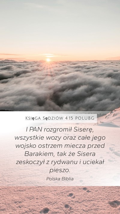 Księga Sędziów 4:15 POLUBG Bible Verse Image