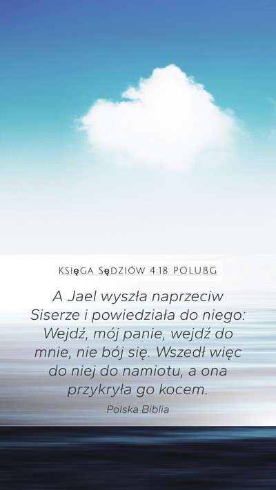 Księga Sędziów 4:18 POLUBG Bible Verse Image