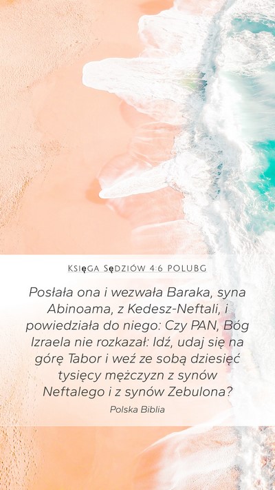 Księga Sędziów 4:6 POLUBG Bible Verse Image