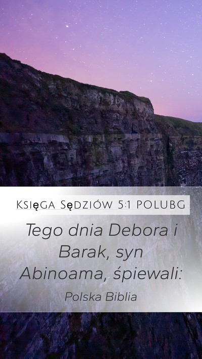 Księga Sędziów 5:1 POLUBG Bible Verse Image
