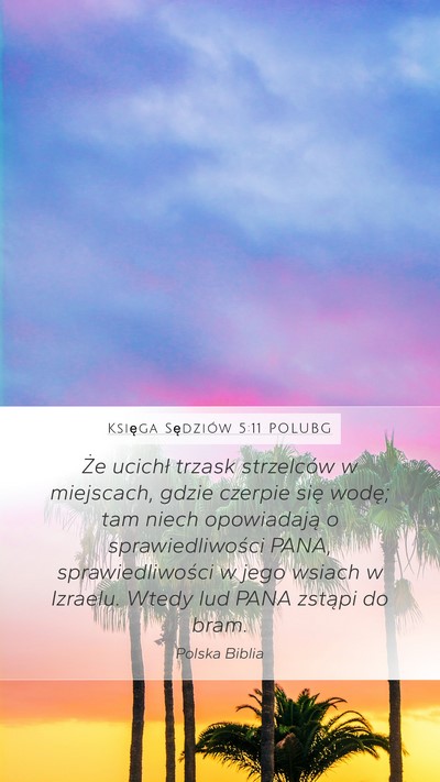 Księga Sędziów 5:11 POLUBG Bible Verse Image