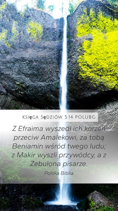 Księga Sędziów 5:14 POLUBG Bible Verse Image