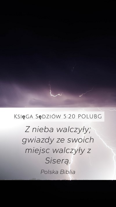 Księga Sędziów 5:20 POLUBG Bible Verse Image