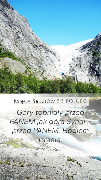 Księga Sędziów 5:5 POLUBG Bible Verse Image