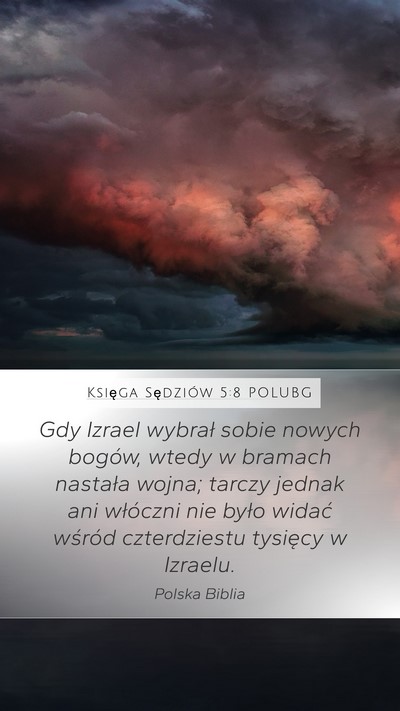 Księga Sędziów 5:8 POLUBG Bible Verse Image