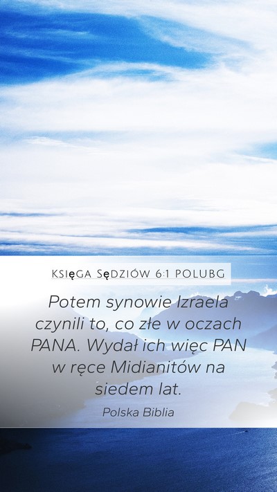 Księga Sędziów 6:1 POLUBG Bible Verse Image