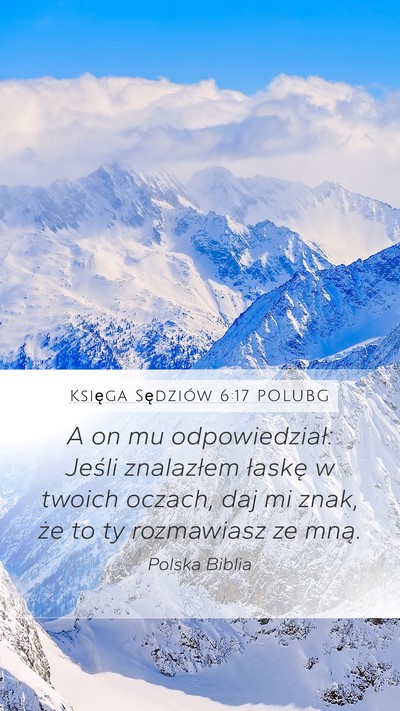 Księga Sędziów 6:17 POLUBG Bible Verse Image
