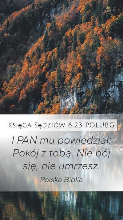 Księga Sędziów 6:23 POLUBG Bible Verse Image