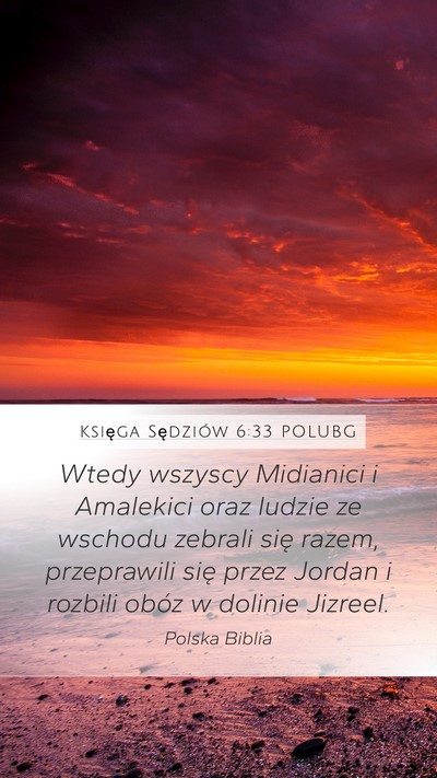 Księga Sędziów 6:33 POLUBG Bible Verse Image