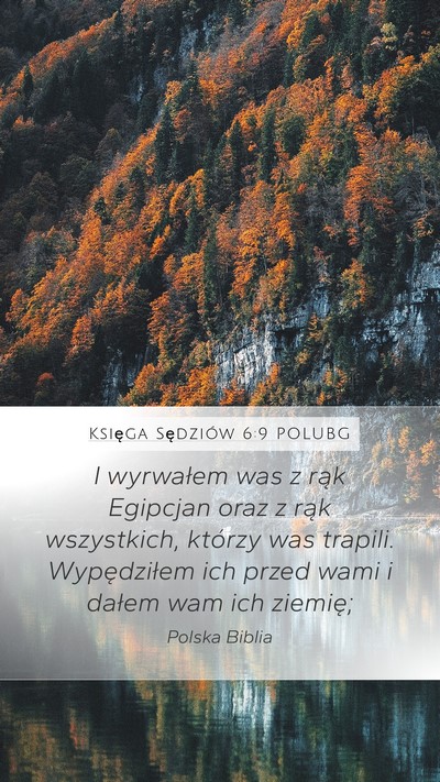 Księga Sędziów 6:9 POLUBG Mobile Phone Wallpaper - I wyrwałem was z rąk Egipcjan oraz z rąk - Mobile Bible Verse Wallpaper