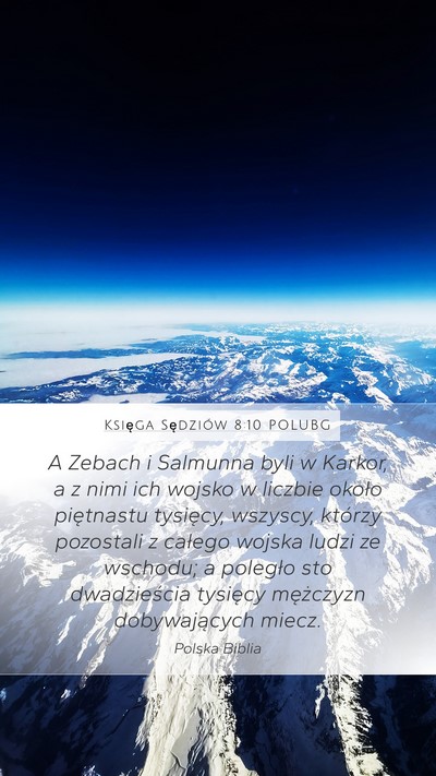 Księga Sędziów 8:10 POLUBG Bible Verse Image