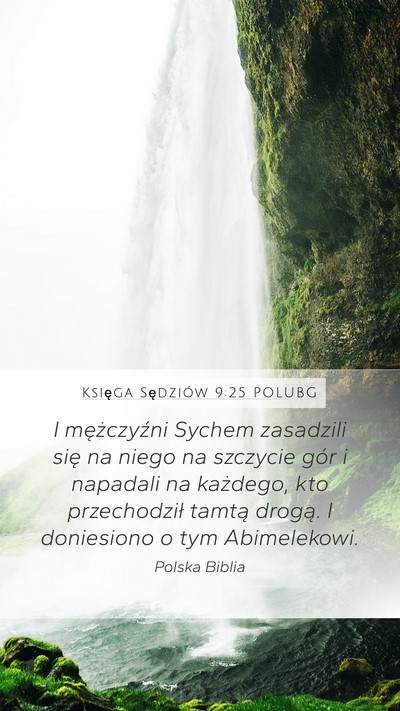Księga Sędziów 9:25 POLUBG Bible Verse Image