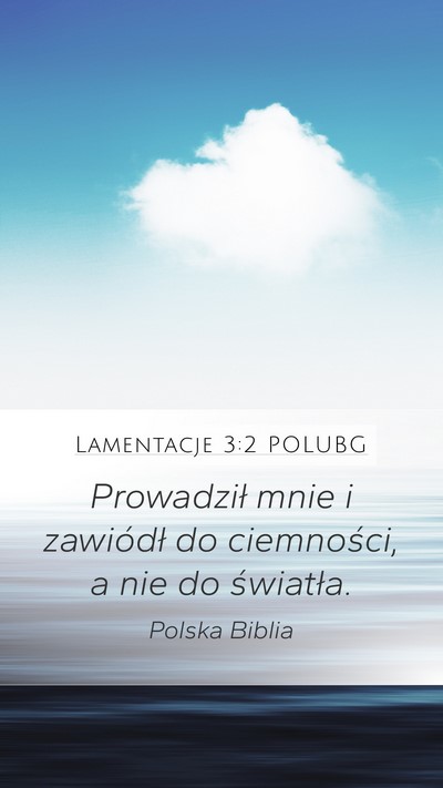 Lamentacje 3:2 POLUBG Bible Verse Image
