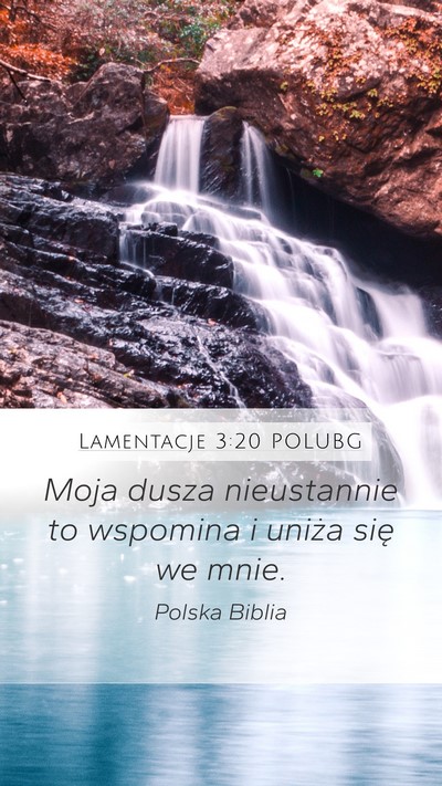 Lamentacje 3:20 POLUBG Bible Verse Image